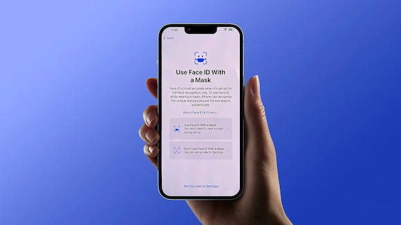 iOS15.4 パブリックベータ Face ID